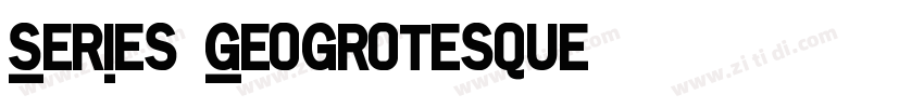 Series Geogrotesque字体转换